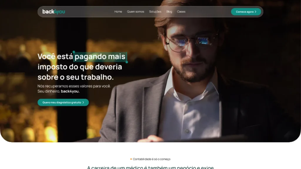 Exemplo de site profissional criado por agência de criação de sites no RJ com SEO técnico, análise de dados e otimizações implementadas