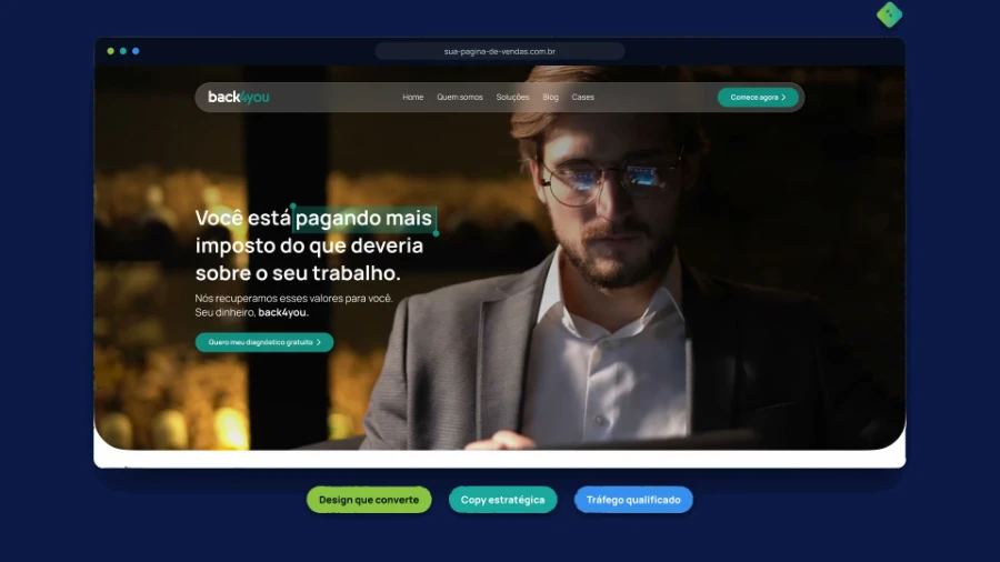 Plano de Aquisição Diária 12 Exemplo de página de vendas