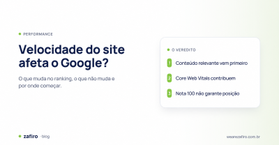 Velocidade do site afeta o Google e produz quatro efeitos reais